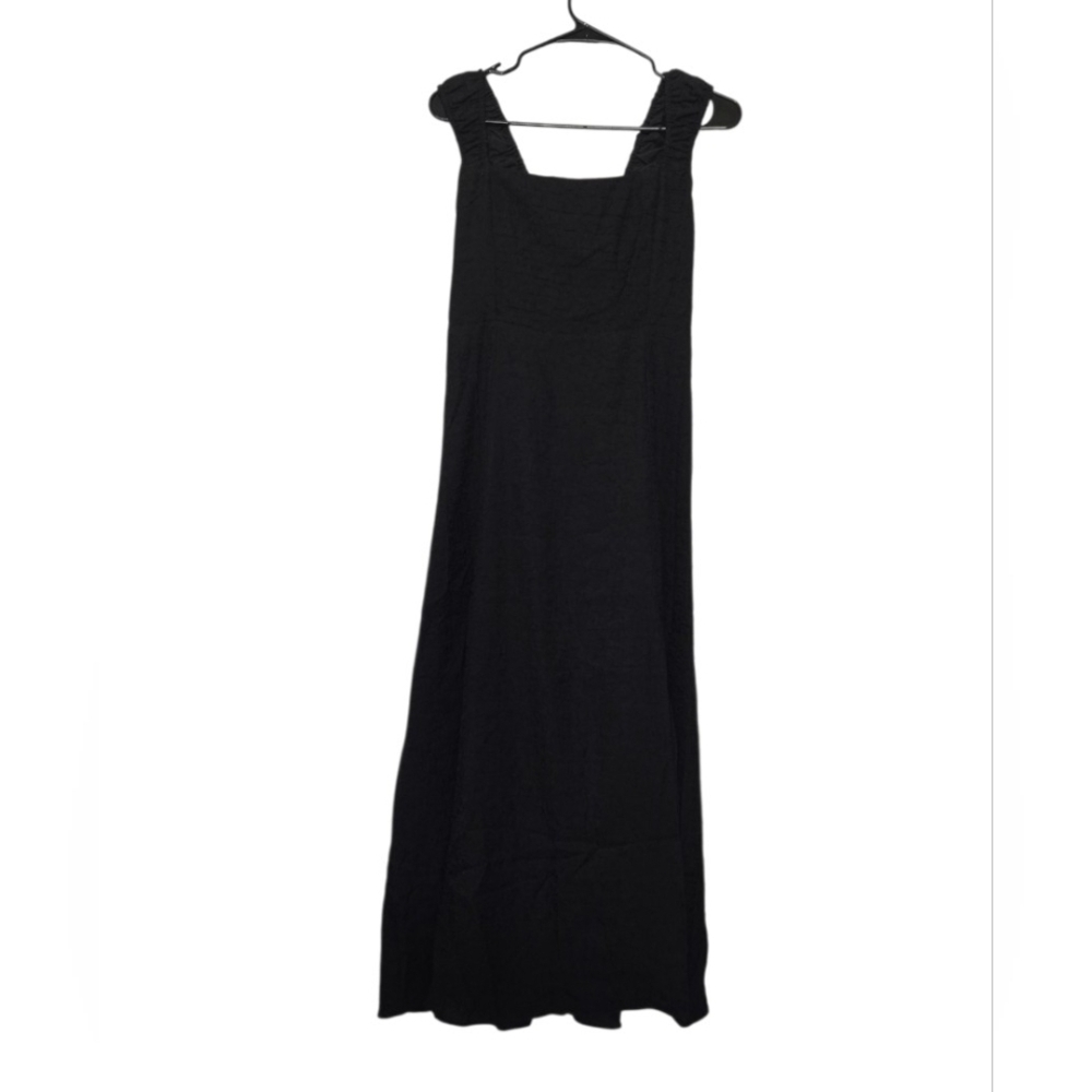 NWT, ASTR Black Ruffle-Strap Maxi Dress.Size M - Picture 2 of 12